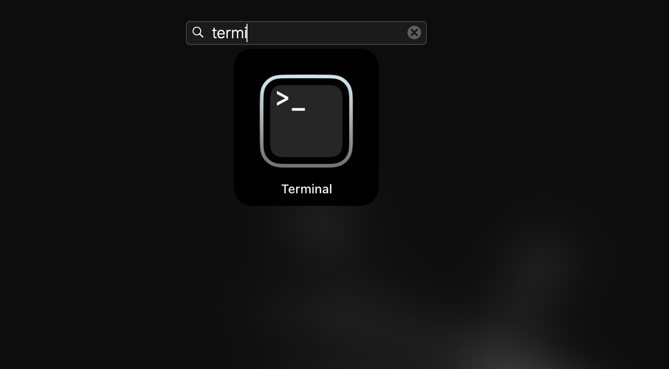 terminal in launchpad